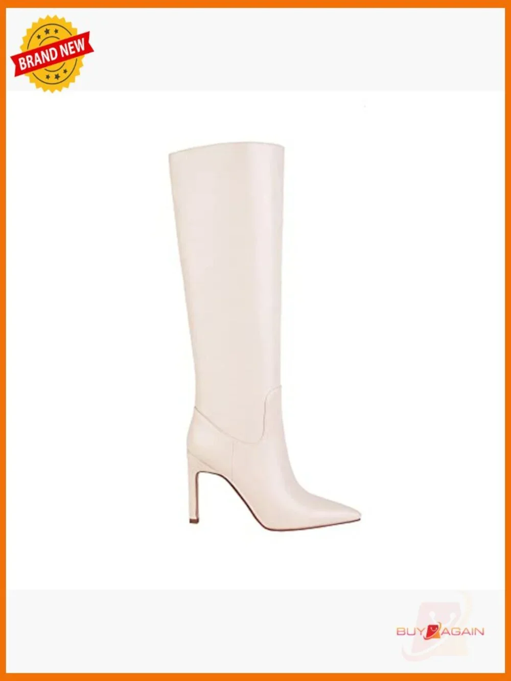 Stiletto High Heels Knee High Boots Zipper Pointed Toe - Picture 5 of 7